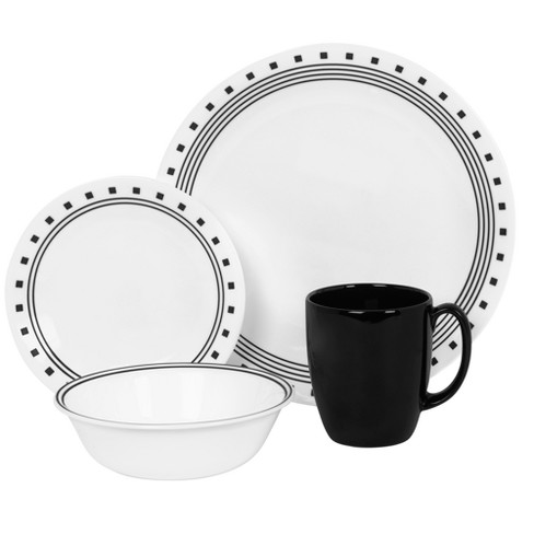 Corelle Livingware 16pc Dinnerware Set City Block : Target