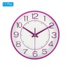 Unique Bargains Modern Silent Non Ticking Battery Operated Round Wall Clock 8 Inch - 3 of 4