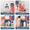 JUJABU 12-in-1 Toddler Playset – Indoor/Outdoor Swing, Slide, Climber, Basketball Hoop, Ages 1-3, Home Playground - 3 of 4