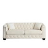 77" Modern Chesterfield 3-Seater Velvet Sofa with Tufted Back - 4 of 4