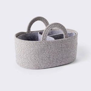 Coiled Rope Diaper Caddy with Dividers - Cloud Island™ - 1 of 4