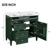 Modern 36 Inch Bathroom Vanity with Sink Top, Soft-Close Drawers and Tip-Out Tray, Freestanding Storage Cabinet for Bathroom-Maison Boucle - 3 of 4