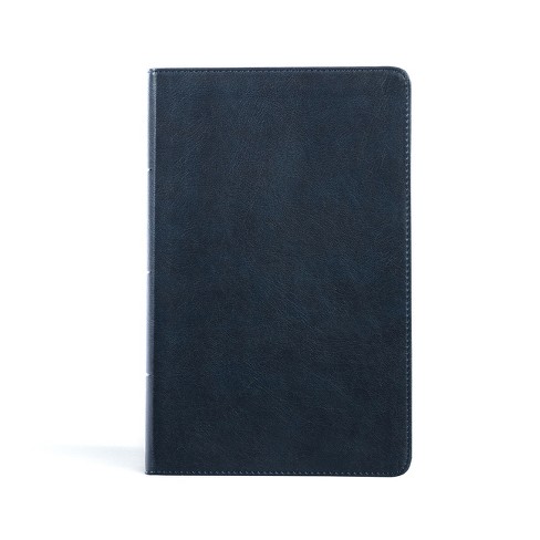 CSB Single-Column Personal Size Bible, Navy Leathertouch - by  Csb Bibles by Holman (Leather Bound) - image 1 of 1