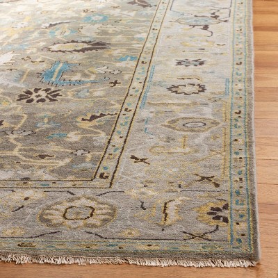 Gray Hand-Knotted Wool 8' x 10' Persian Area Rug