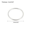 Unique Bargains Round Hollow Open Bezel Linking Ring for Jewelry Making 100 Pcs - 2 of 4