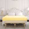 PiccoCasa Satin Solid Silky Deep Pocket Bed Fitted Sheet 1 Pc - 3 of 4