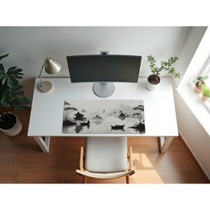 Sweet Jojo Designs Baby Boy, Girl, Unisex/Gender Neutral Large Mouse Pad Desk Mat Traditional Japanese Black and White - 1 of 3