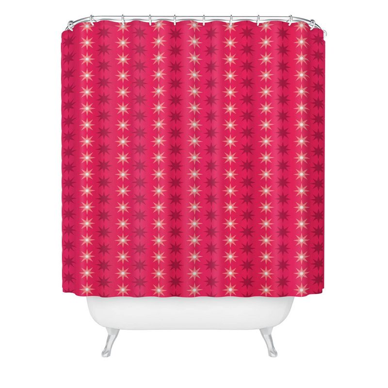 Caroline Okun Fuschia Split Shower Curtain Pink - Deny Designs, 1 of 5