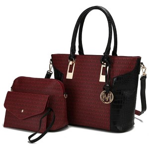 MKF Collection Shonda 3PC Tote with Cosmetic Pouch & Wristlet by Mia K - 1 of 4