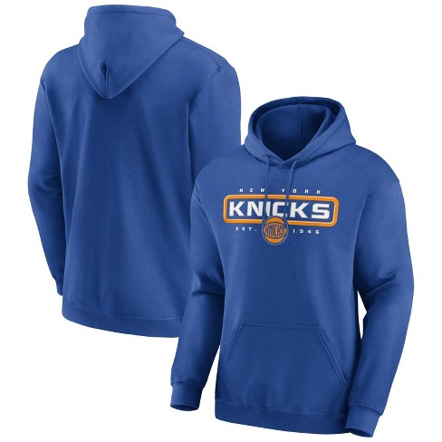 Nba New York Knicks Men's Fadeaway Jumper Hooded Sweatshirt - L : Target