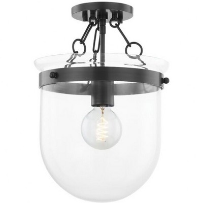 Mitzi Dunbar 1 - Light Semi-Flush Mount in  Old Bronze