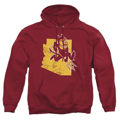 Men's Arizona State University State Shape Pull-Over Hoodie