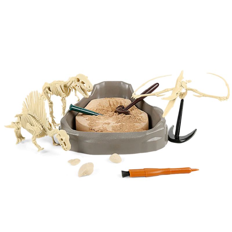 Science Can STEM Science Mesozoic Super Dinosaur Fossil Excavation, Experiment, and Dig Kit for Boys and Girls Ages 6 and Up, Includes 3 Fossils, 1 of 6