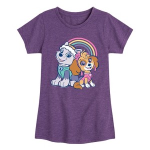 Girls' - Paw Patrol - Skye and Everest Best Friends Fitted Short Sleeve Graphic T-Shirt - 1 of 4