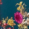 teal floral