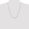 Black Bow Jewelry 2.25mm, 14k Yellow Gold Light Diamond Cut Rope Chain Necklace - 2 of 4