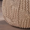 Anouk Knitted Cotton Pouf - Christopher Knight Home - 4 of 4