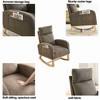 CAVINAS Polyester Glider Rocking Chair with High Backrest,Comfy Upholstered Rocking Chairs,Nursery Accent Chair for Bedroom - 4 of 4