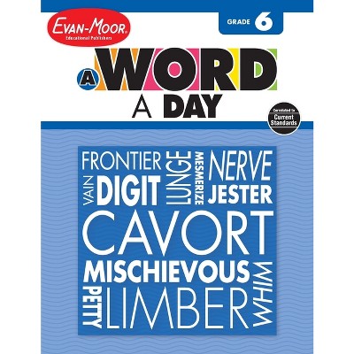 A Word a Day, Grade 6 Teacher Edition - by  Evan-Moor Educational Publishers (Paperback)