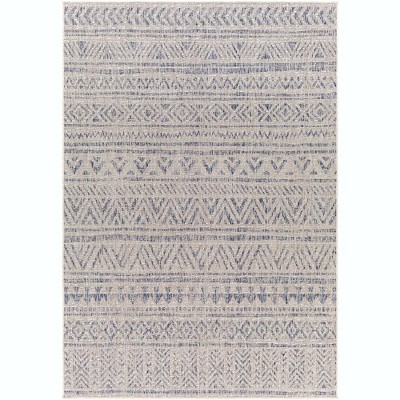 Mark & Day Goff 2'7"x10' Runner Woven Indoor and Outdoor Area Rugs Light Gray: Stain-Resistant, Bohemian, Polypropylene