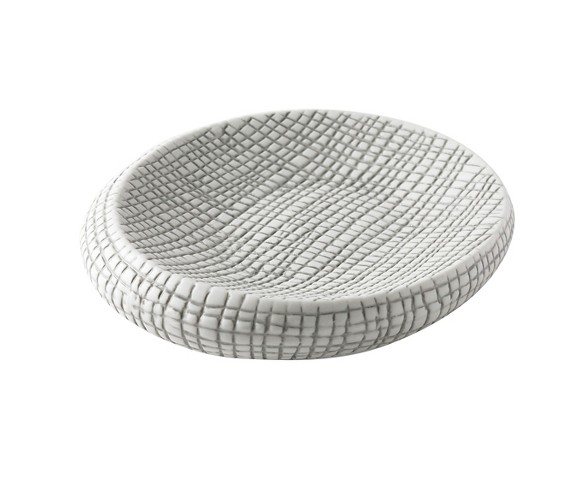 Cestino Soap Dish Gray/White - Cassadecor