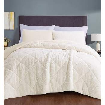Cozy Faux Shearling Comforter Set - Videri Home