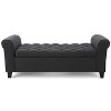 CAVINAS Luxury Pull-Open Top Ottoman Bench with Storage,Button Tufted Storage Bench for Living Room,Bedroom - 2 of 4