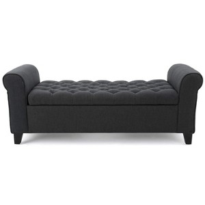 NicBex 50 Inch Storage Ottoman,Rectangle Entryway Bench with Rolled Arms for Bedroom and Living Room - 1 of 4
