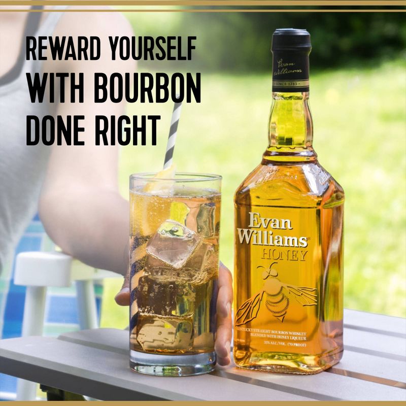 Evan Williams Honey Bourbon Whiskey - 750ml Bottle, 5 of 10