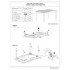 CAVINAS Dining Table Natural Solid Rubber Wood Rectangle Dining Table - 3 of 4