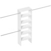LOVMOR Wood Closet Organizer Starter Kit Tower with 3 Hang Rods - 2 of 4