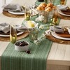 Design Imports  Variegated Fringe Table Runner, Artichoke Green, 13X108" - 4 of 4