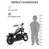 Jojoka 24V Electric Dirt Bike for Kids & Teens, 250W Motor, Two-Speed Motorcycle, Leather Seat - 2 of 4