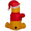 Gemmy Christmas Inflatable Winnie the Pooh in Santa Hat with Hunny Pot, 3 ft Tall, Multi - 3 of 3