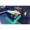 DOMETOUR Twin Upholstered Bed, LED Lights, Remote/App Control, Hydraulic Storage, USB-C Charging, Gray Linen (No Mattress) - 3 of 4