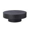 GDFStudio Zivara Modern Round Coffee Table with Sintered Stone Tabletop - 3 of 4