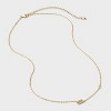 14K Gold Dipped Cubic Zirconia Initial Necklace - A New Day™ - 3 of 4