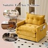 360° Swivel Barrel Chair, Chenille Upholstered Accent Lounge Chair with Thick Cushion and Armrests, Single Sofa for Bedroom or Living Room - Koiai - 3 of 4