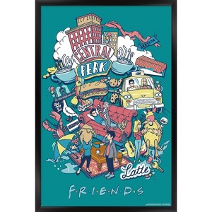 Trends International Friends 30th - Latte Framed Wall Poster Prints - 1 of 4