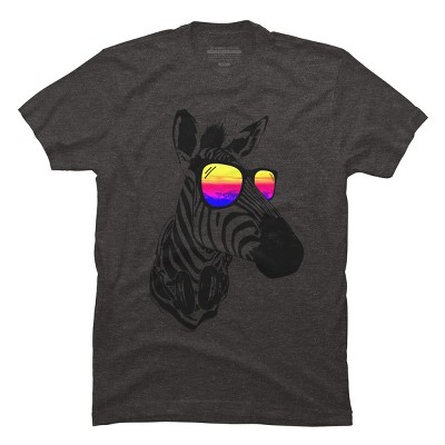 Men's Design By Humans Cool Zebra By clingcling T-Shirt
