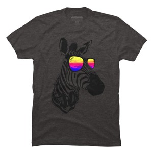 Men's Design By Humans Cool Zebra By clingcling T-Shirt - 1 of 4