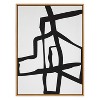 Kate & Laurel All Things Decor 31.5"x41.5" Sylvie Bold Abstract Black Stroke Framed Wall Art by The Creative Bunch Studio Natural - 2 of 4