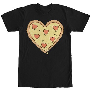 Men's Lost Gods Heart Pizza T-Shirt - 1 of 4