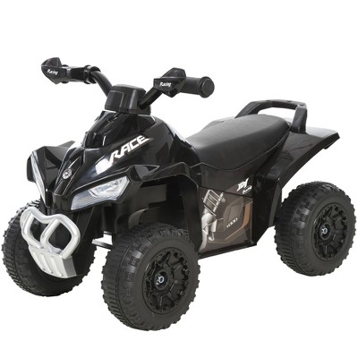 Aosom NO Power Ride on Push Car for Kids 4 Wheels Foot-to-Floor Sliding Walking ATV Toy with Music and Light for 18-36 Months