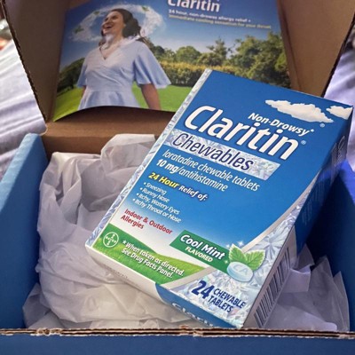 Claritin Allergy Relief 24 Hour Non-drowsy Loratadine Cool Mint ...