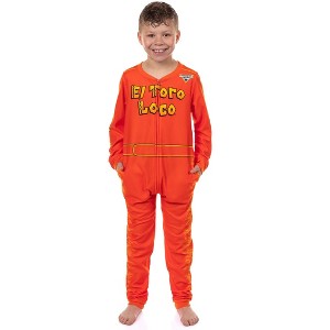 Monster Jam Pajamas Boys' El Toro Loco Union Suit Footless Sleeper