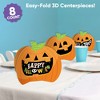 Big Dot of Happiness 3D Jack-O'-Lantern Halloween Centerpiece Table Decorations, Freestanding Halloween Decor, Pumpkin Party Centerpieces - 8 Count - 2 of 4