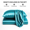 Lux Decor Bed Sheets - Satin Sheet Set Luxurious Soft Silky Feel Deep Pocket Bedding Sheets with Pillowcase - 4 of 4