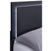 Coaster Home Furnishings Marceline Bed with LED Headboard, Black, Queen - 2 of 4
