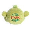 Aurora Mini Stress Ball Grinch: Stink Stank Stunk Dr. Seuss Whimsical Stuffed Animal Green 3" - 4 of 4